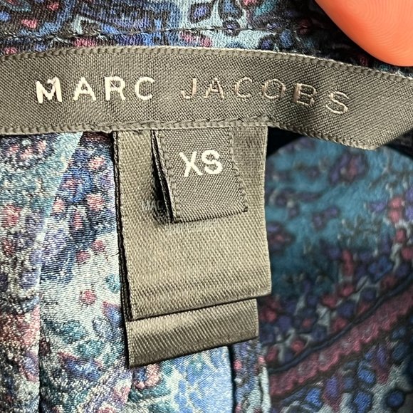 Designer Marc Jacobs Medallion Paisley Print Sleeveless Silk Midi Dress Size XS - Picture 6 of 7